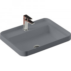 Раковина Artceram Fuori Scala встраиваемая сверху/накладная на консоль с одним отверстием цвет Blue denim TFL034 37 00