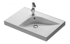 Раковина HATRIA GRANDANGOLO YXET01 накладная с одним отверстием с переливом цвет белый