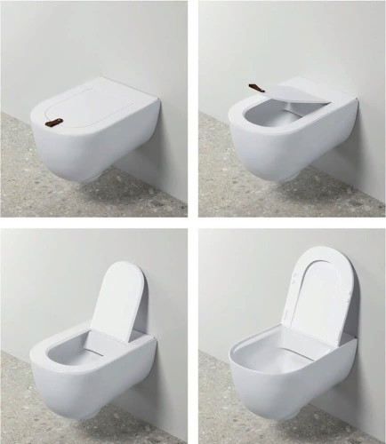 Унитаз Artceram The One подвесной безободковый цвет Rosso corallo THV001 14 00