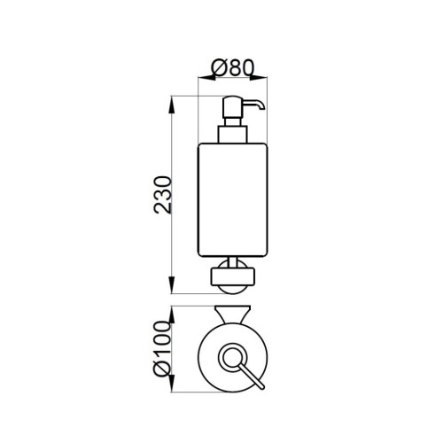 Дозатор жидкого мыла Webert Opera OA500201010, золото