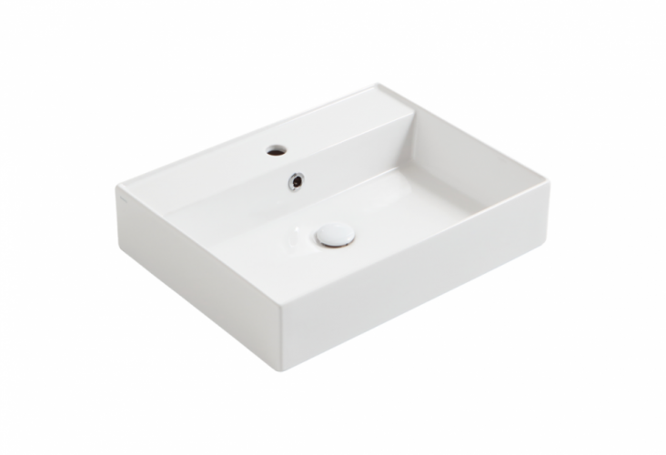 Раковина SIMAS AGILE подвесная или накладная с одним отверстием цвет белый AG61