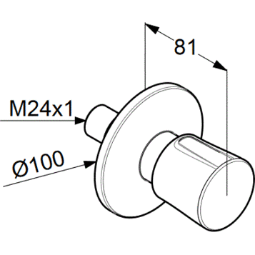 Переключатель потока воды KLUDI BALANCE 528460575 на три потребителя
