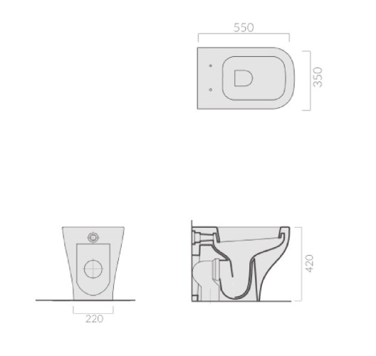 Унитаз GALASSIA PLUS DESIGN 6113 напольный цвет белый глянцевый