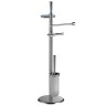 Стойка COLOMBO DESIGN ISOLE B9413N напольная с полотенцедержателем с мыльницей