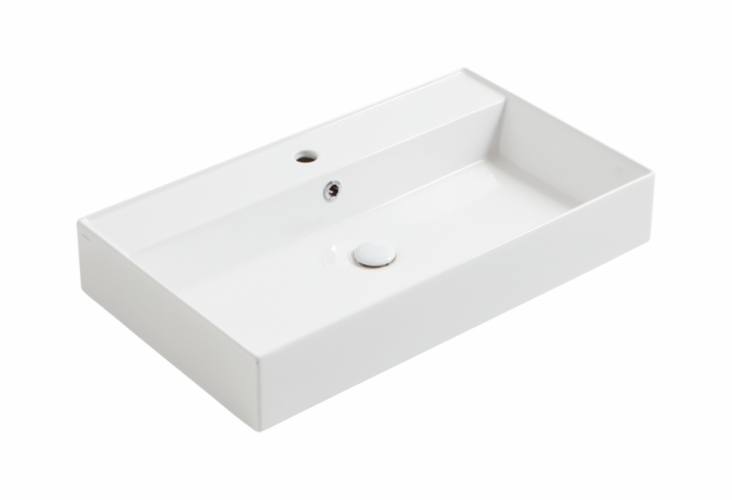 Раковина SIMAS AGILE подвесная или накладная с одним отверстием цвет белый AG81