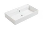 Раковина SIMAS AGILE подвесная или накладная с одним отверстием цвет белый AG81