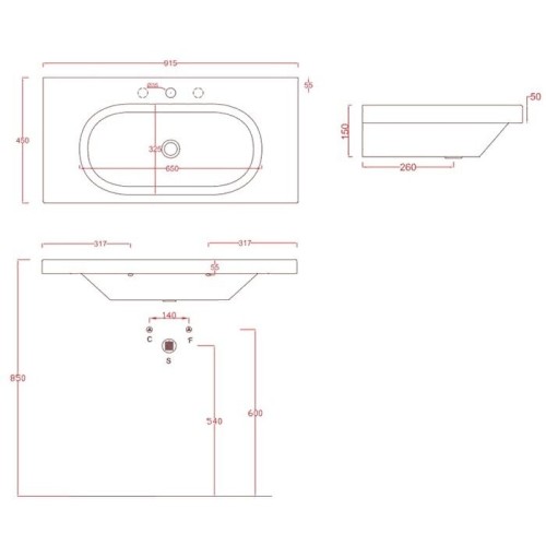 Раковина Artceram Blend подвесная с одним отверстием цвет белый/черный BLL005 01 50