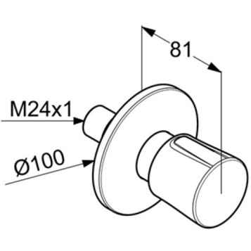 Переключатель потока воды KLUDI BALANCE 528468775 на три потребителя