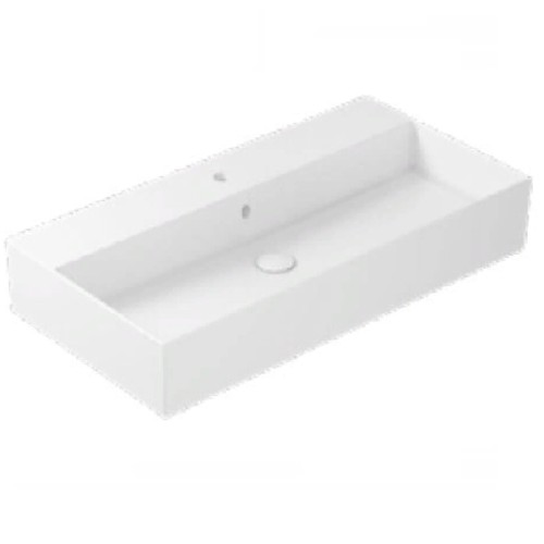 Раковина GALASSIA MEG11 PRO 8937 подвесная с одним отверстием с переливом цвет белый глянцевый