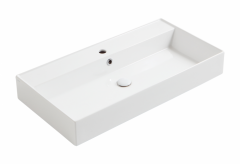 Раковина SIMAS AGILE подвесная или накладная с одним отверстием цвет белый AG91