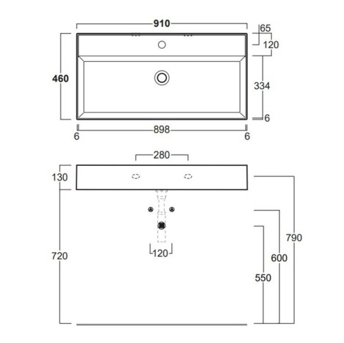 Раковина SIMAS AGILE подвесная или накладная с одним отверстием цвет белый AG91