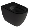 Унитаз HATRIA Fusion A0Y1ZA02 напольный безободковый слив универсальный цвет черный матовый