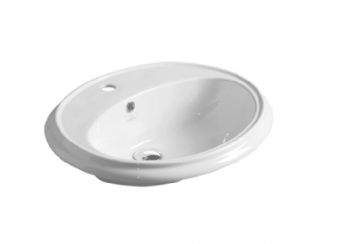 Раковина SIMAS ARCADE встраиваемая сверху с одним отверстием цвет белый AR859