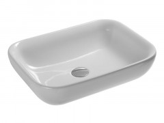 Раковина HATRIA HAPPY HOUR Y0QQ01 накладная без отверстия без перелива цвет белый