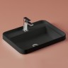 Раковина Artceram Fuori Scala встраиваемая сверху/накладная на консоль с одним отверстием цвет черный матовый TFL034 17 00