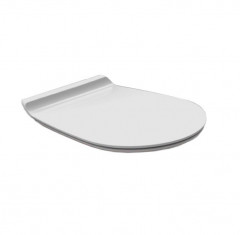 Сиденье с крышкой SIMAS BORMIO быстросъемное цвет белый петли хром BR005