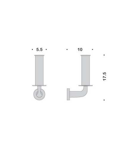 Держатель запасного рулона бумаги COLOMBO DESIGN BASIC B2790 настенный