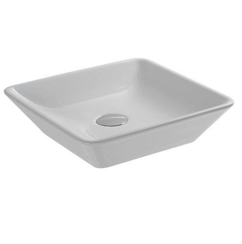 Раковина HATRIA HAPPY HOUR Y0QR01 накладная без отверстия без перелива цвет белый