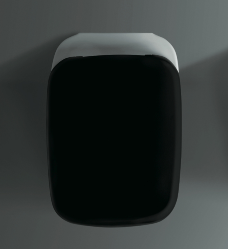 Комплект Унитаз SIMAS EVOLUTION подвесной цвет белый с сиденьем с крышкой с микролифтом цвет черный EVO18/F85+EVO004NERO