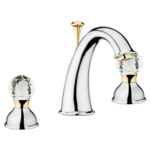 Смеситель для раковины Webert Karenina KA750101017. хром/золото