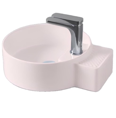 Раковина Artceram Cartesio накладная без отверстий цвет Pink CAL004 33 99