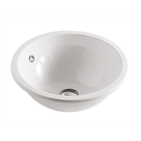 Раковина GALASSIA LENE 6023 встраиваемая сверху без отверстий с переливом цвет белый глянцевый