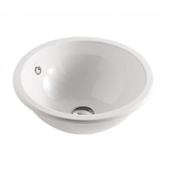 Раковина GALASSIA LENE 6023 встраиваемая сверху без отверстий с переливом цвет белый глянцевый