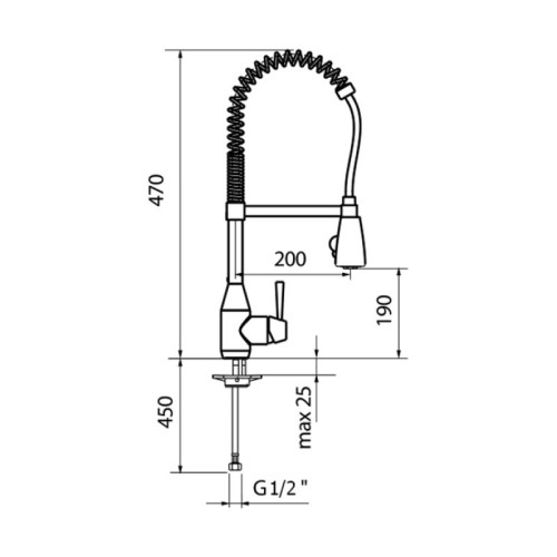 Смеситель для кухни Webert Conic CN920602015, хром