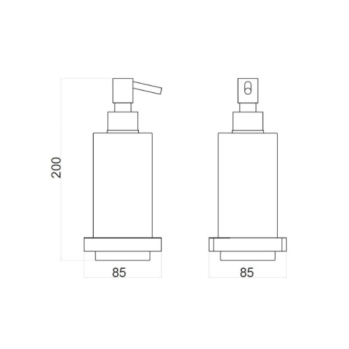 Дозатор жидкого мыла Webert Pegaso PE500201015, хром