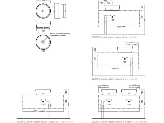 Раковина HATRIA HAPPY HOUR Y1VG01 накладная без отверстия без перелива цвет белый