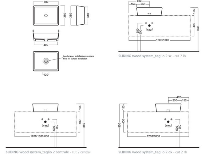 Раковина HATRIA HAPPY HOUR Y1VH01 накладная без отверстия без перелива цвет белый