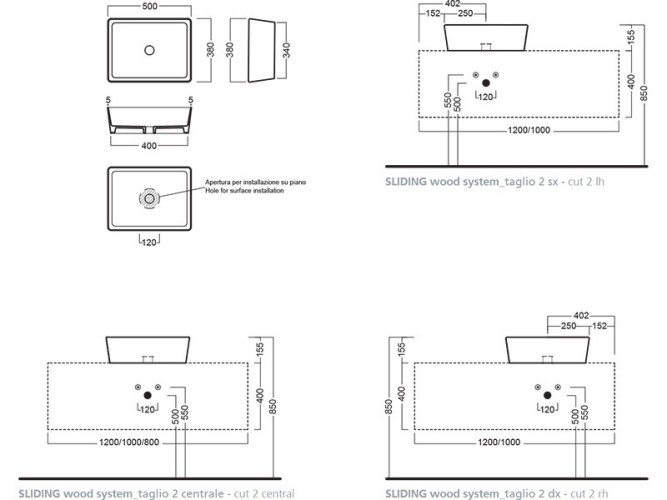 Раковина HATRIA HAPPY HOUR Y1VH01 накладная без отверстия без перелива цвет белый