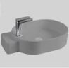Раковина Artceram Cartesio накладная с одним отверстием цвет серый CAL001 34 00