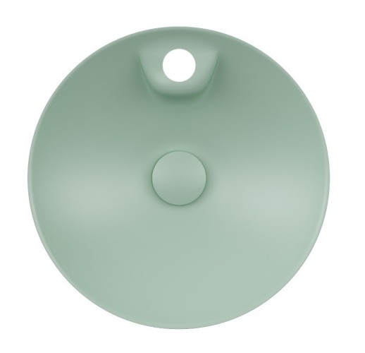 Раковина ISVEA SistemaY Soft накладная ШГВ 450*450*120 отверстия для смесителя 1 цвет мятно зеленый матовый