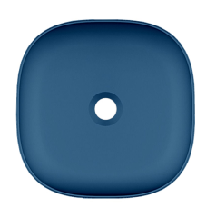 Раковина Scarabeo GLAM накладная без перелива без отверстий цвет синий матовый 1806 56