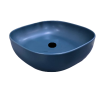 Раковина Scarabeo GLAM накладная без перелива без отверстий цвет синий матовый 1806 56