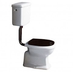 Унитаз SIMAS ARCADE со средним бачком с боковым смывом слив в стену цвет белый/хром AR811+AR812+D11CR