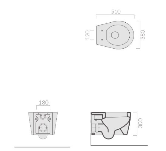 Унитаз GALASSIA xES 9907 подвесной цвет белый глянцевый