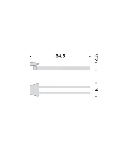 Полотенцедержатель COLOMBO DESIGN LAND B2813 двойной пововоротный