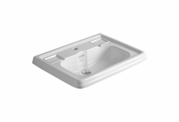 Раковина SIMAS ARCADE подвесная на пьедестал с одним отверстием без спинки цвет белый AR844