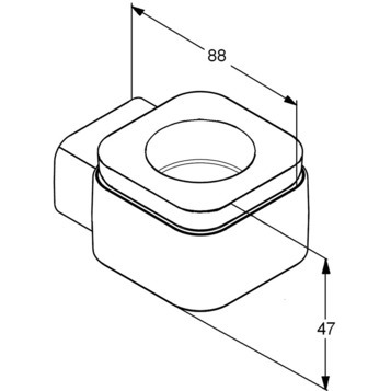 Подсвечник KLUDI E2 4998305 подвесной