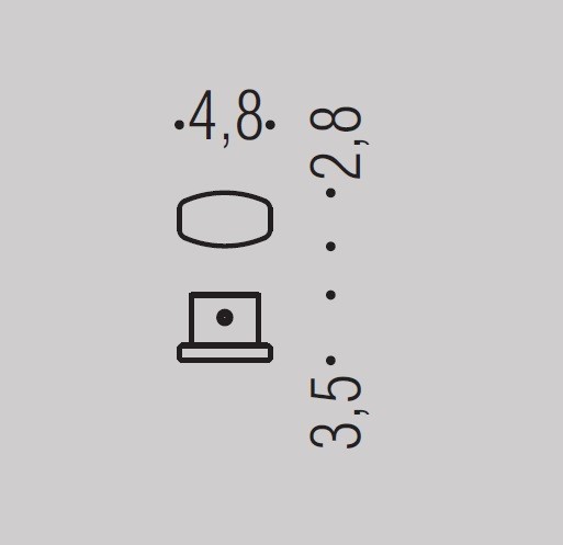 Крючок COLOMBO DESIGN TRENTA PT27 одинарный