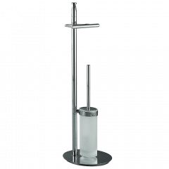 Стойка COLOMBO DESIGN PLANETS B9816 напольная с держателем туалетной бумаги и ершиком