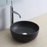 Раковина Scarabeo GLAM накладная без перелива без отверстий цвет черный матовый 1808 49