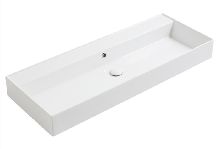 Раковина SIMAS AGILE подвесная или накладная без отверстия цвет белый AG121