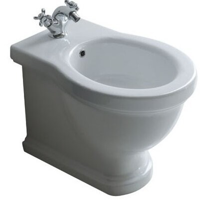 Биде GALASSIA ETHOS 8438M напольное с одним отверстием с крепежом цвет белый глянцевый