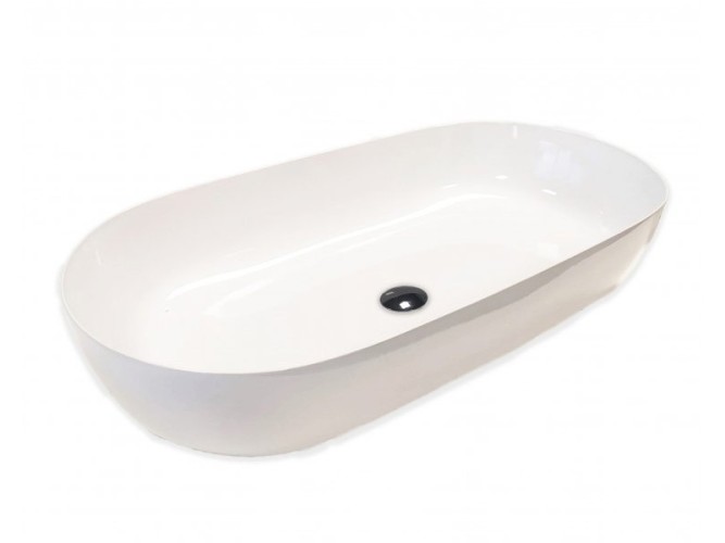 Раковина HATRIA HAPPY HOUR Y8AL01 накладная без отверстия без перелива цвет белый