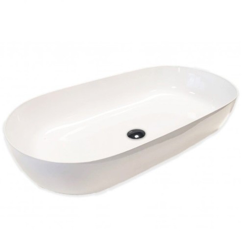 Раковина HATRIA HAPPY HOUR Y8AL01 накладная без отверстия без перелива цвет белый