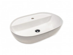 Раковина HATRIA HAPPY HOUR Y8AM01 накладная с одним отверстием без перелива цвет белый