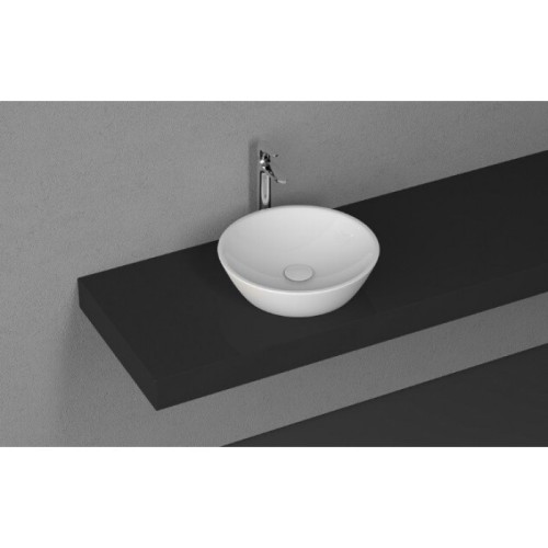 Раковина ISVEA SistemaY Soft накладная ШГВ 450*450*120 отверстия для смесителя отсутствуют цвет антрацит матовый